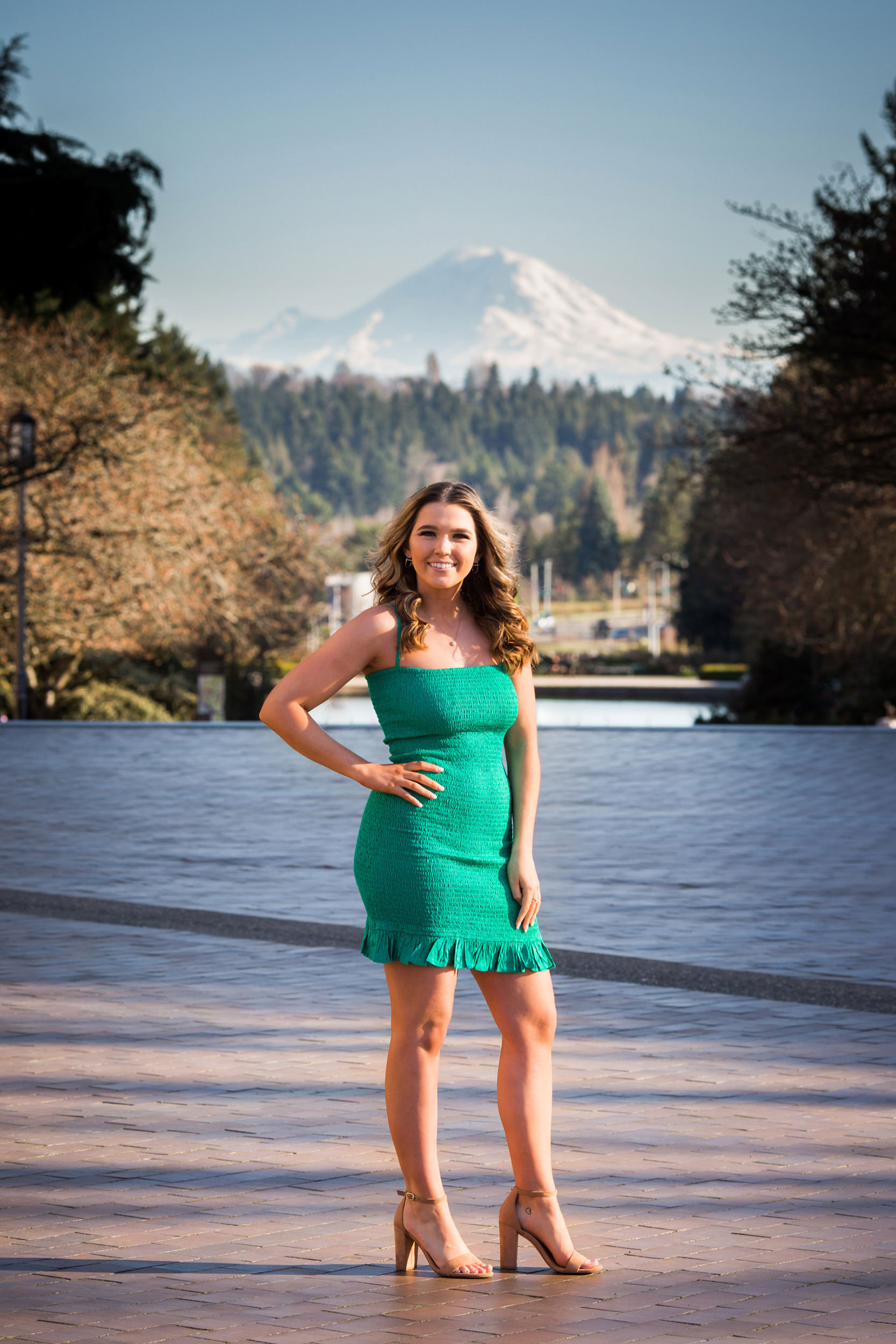 UW Cherry Blossoms Senior Photos